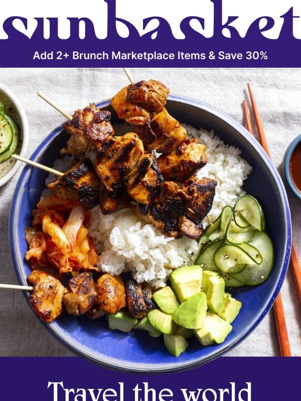 This week's menu is worth exploring email from Sunbasket