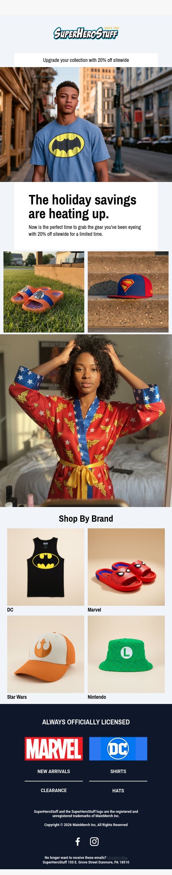 This Deal Will Make You Look Twice! π email from SuperHeroStuff screenshot