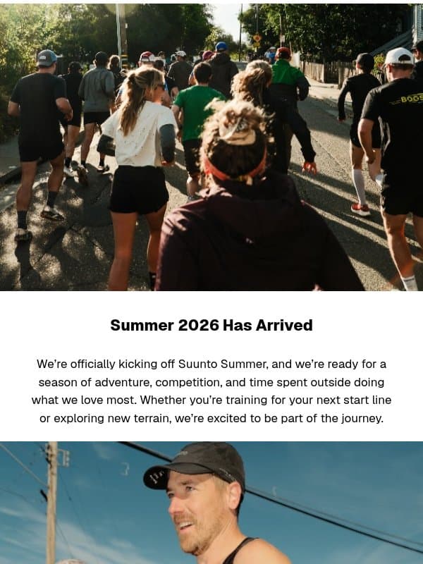 Suunto Summer Is Here: Events, Adventure & New Gear email from Suunto