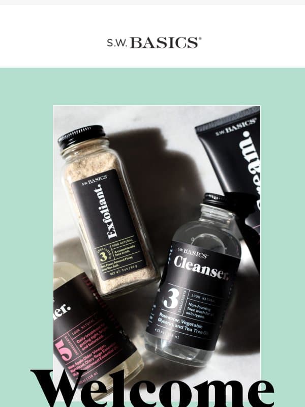 Welcome to the SW Basics Family! Enjoy 15% Off! email from S.W. Basics