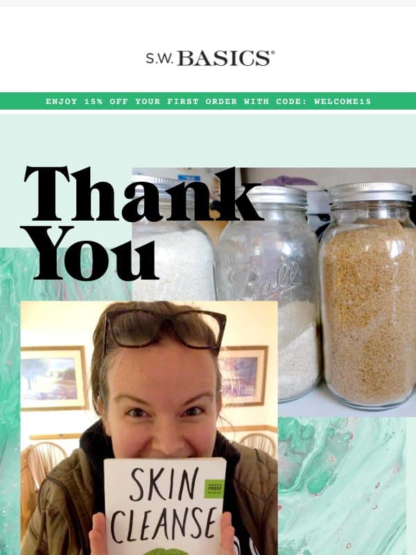 Thank you & Welcome to the SDubs Fam email from S.W. Basics