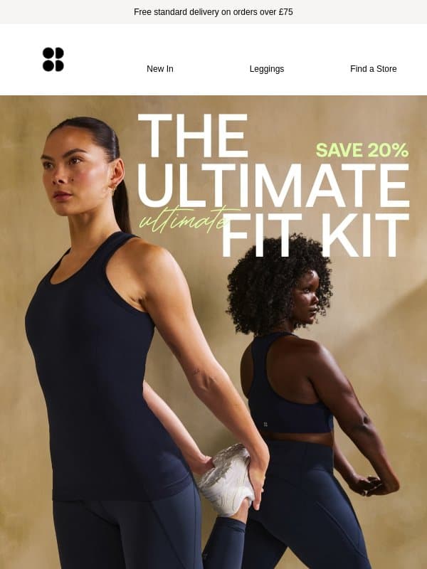 The Ultimate Fit Kit: Save 20% email from Sweaty Betty