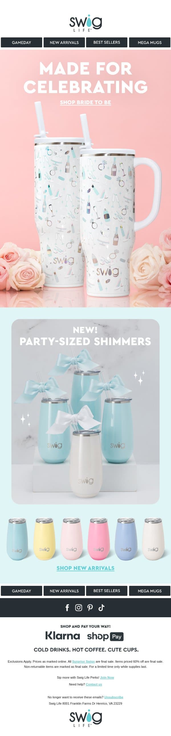 Sipping Into Happily Ever After π email from Swig Life screenshot