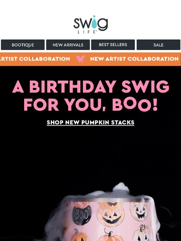 October Birthdays Call for a Treat! ๐๐ email from Swig Life
