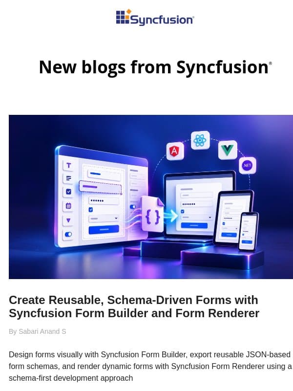 Post from Syncfusion Blogs on 10/15/2026 email from Syncfusion