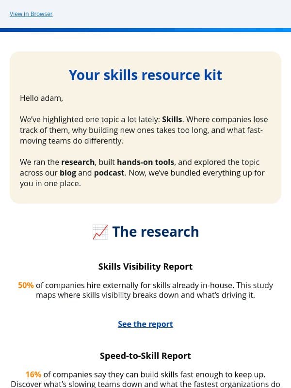 🛠 Your skills resource kit email from TalentLMS