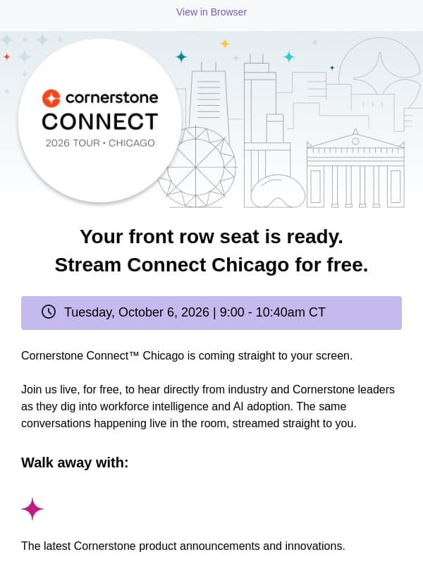 The future of work is streaming on October 6. email from Talespin