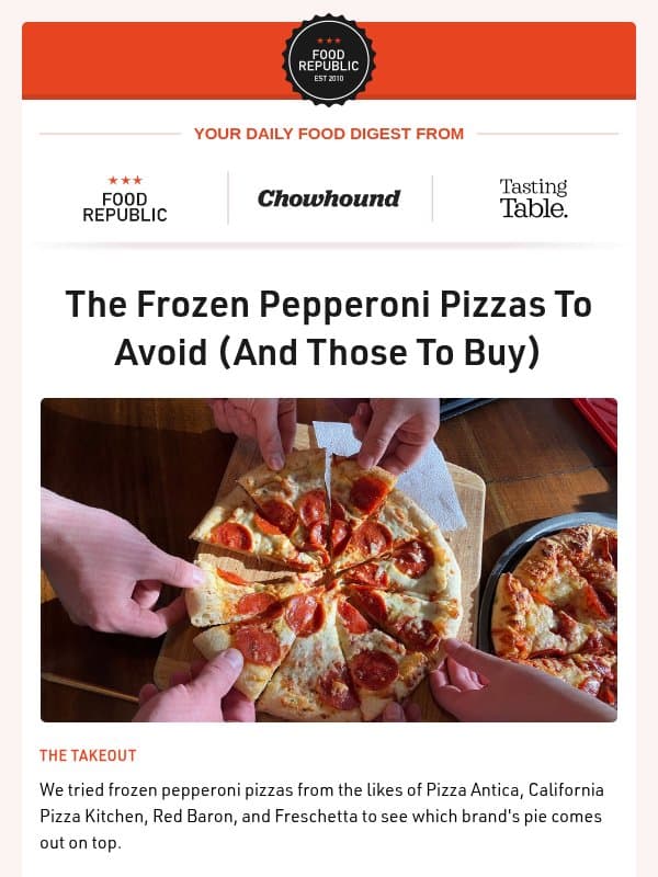 🛑 The Frozen Pepperoni Pizzas To Avoid (And Those To Buy) | 10 Best Electric Tea Kettles email from Tasting Table