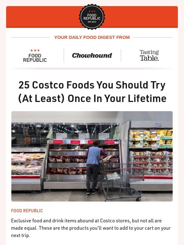 🤩 25 Costco Foods You Should Try At Least Once | 13 Olive Oils For Bread Dipping, Ranked email from Tasting Table
