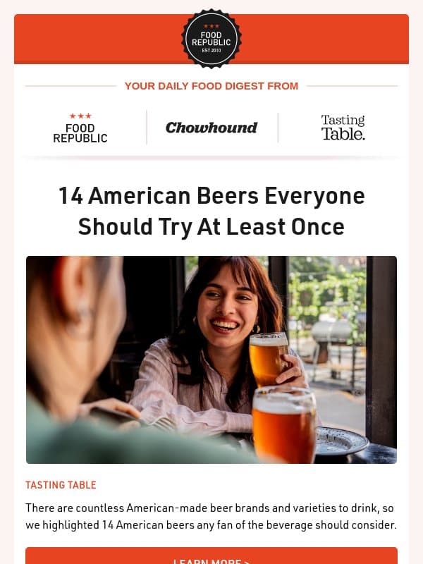 🍺 14 American Beers Everyone Should Try | The Japanese Barbecue Sauce Brand That's Worth The Hype email from Tasting Table