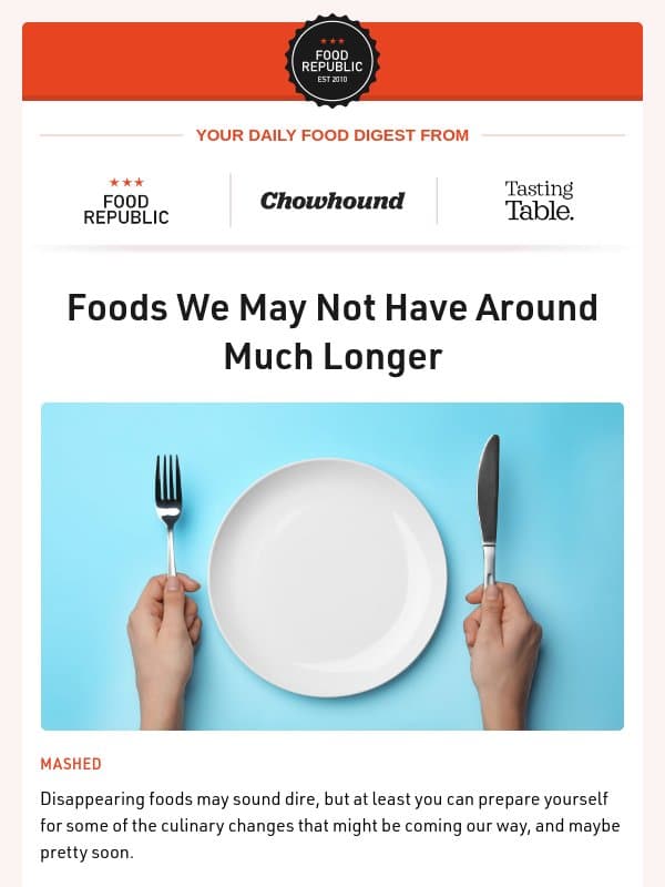 🥺 Foods We May Not Have Around Much Longer | 21 High-Protein Yogurts, Ranked Worst To Best email from Tasting Table