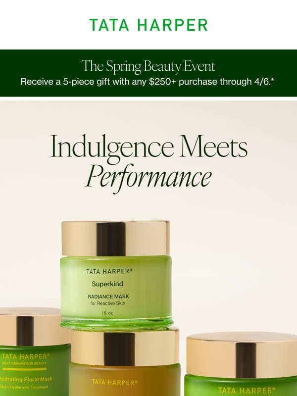 Your Skin’s Seasonal Reset 🌼 email from Tata Harper