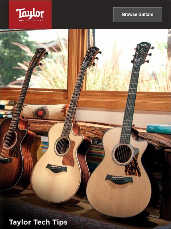 Watch: Home Recording with Claria email from Taylor Guitars