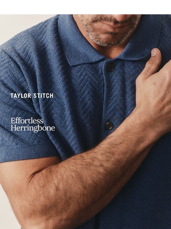 The Button Down Polo email from Taylor Stitch