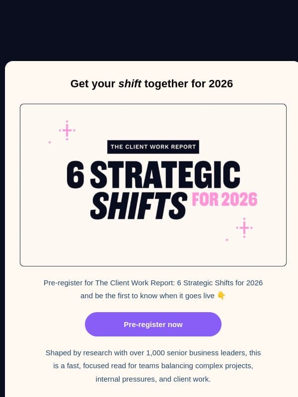 You won't believe this shift... 👀 email from Teamwork