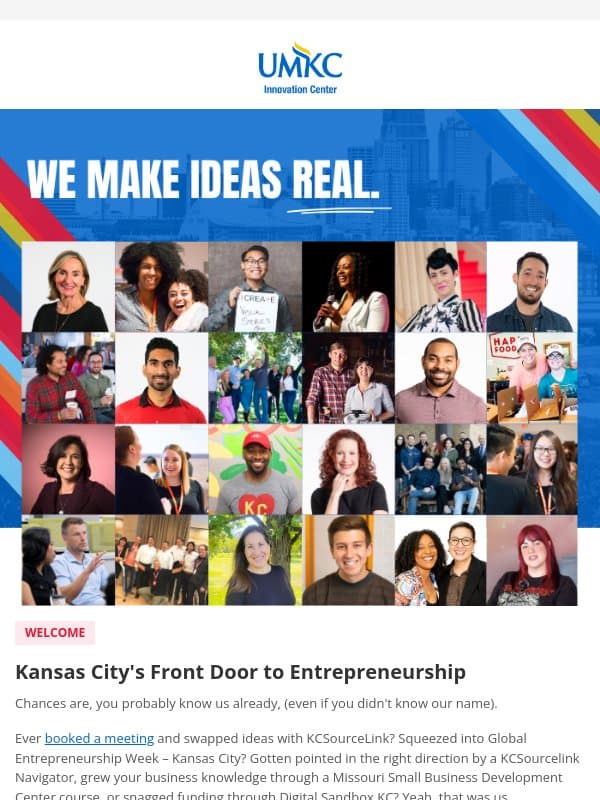 Kansas City's Front Door to Entrepreneurship email from Tech Ventures Studio KC