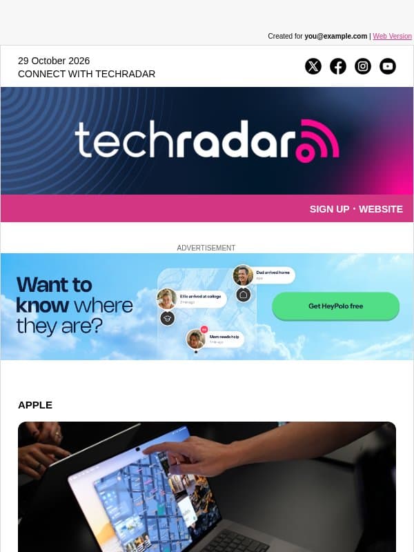 I've touched Apple's new touchscreen MacBook Pro. Plus: The display tech explained email from TechRadar