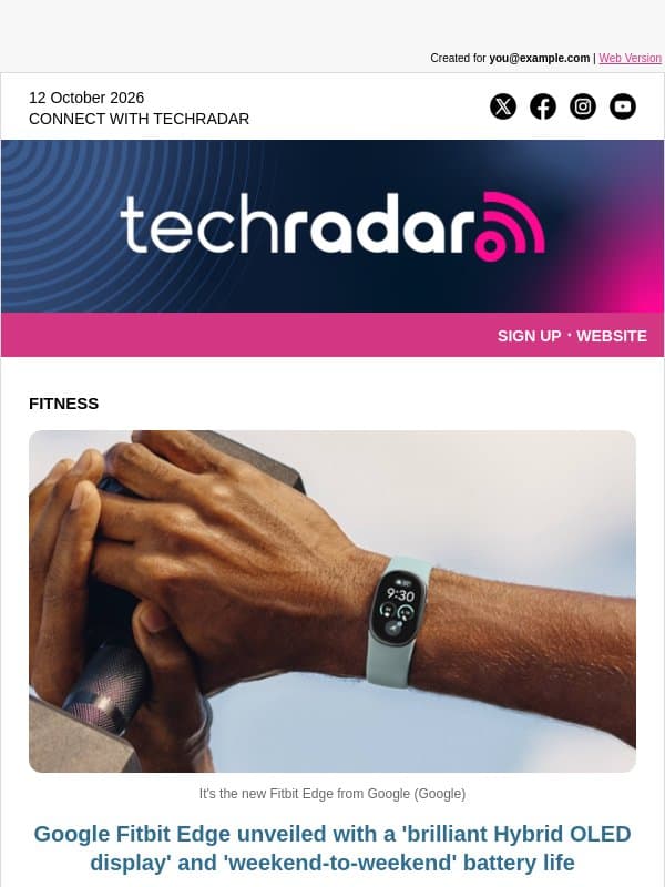 The new Fitbit tracker has a screen, but won't bug you like a smartwatch email from TechRadar