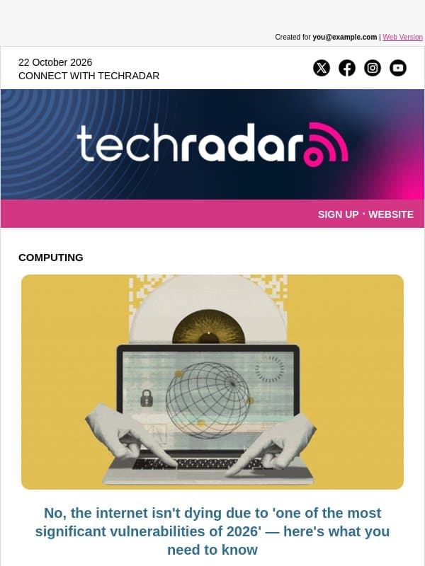How a crucial security flaw caused the internet to collapse email from TechRadar