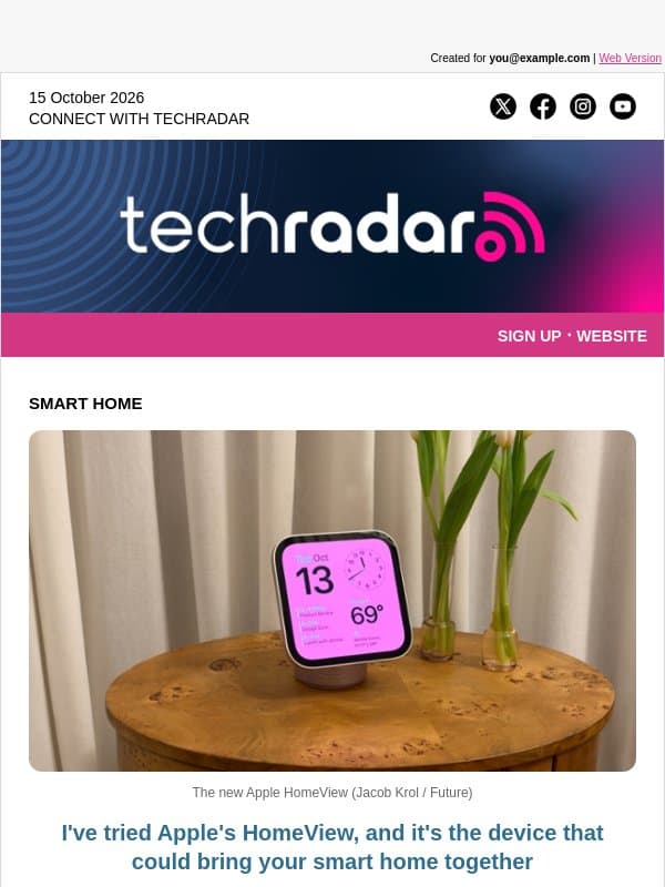 I tried the Apple HomeView, and I think Apple just cracked the smart home email from TechRadar