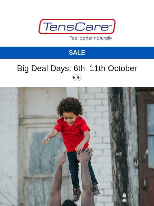 Mark Your Calendar: Prices Dropping! email from TensCare