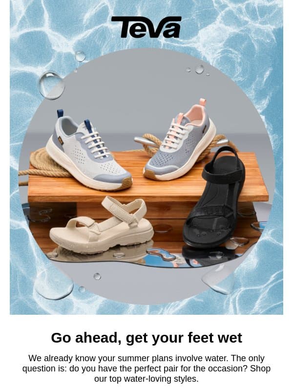 Summer’s better on the water ☀️🌊 email from Teva