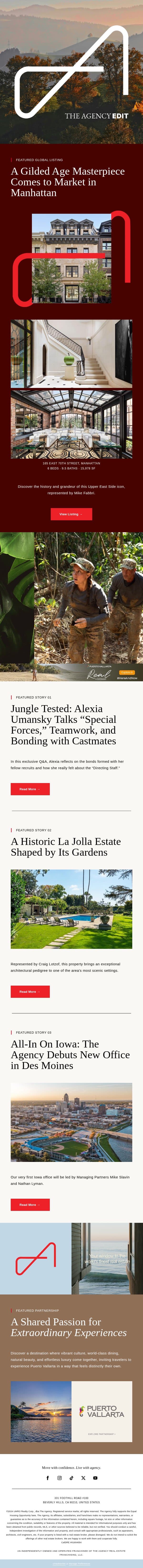 Alexia Umansky Talks “Special Forces,” Teamwork, and Bonding with Castmates email from The Agency Real Estate screenshot