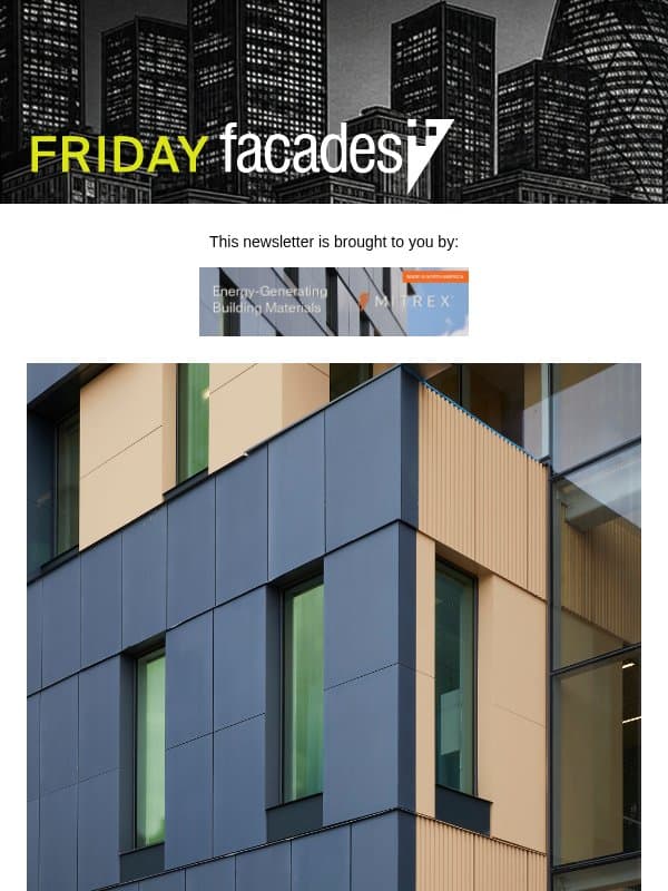 Facades+: Mitrex BIPV panels clad a new health sciences complex email from The Architect's Newspaper