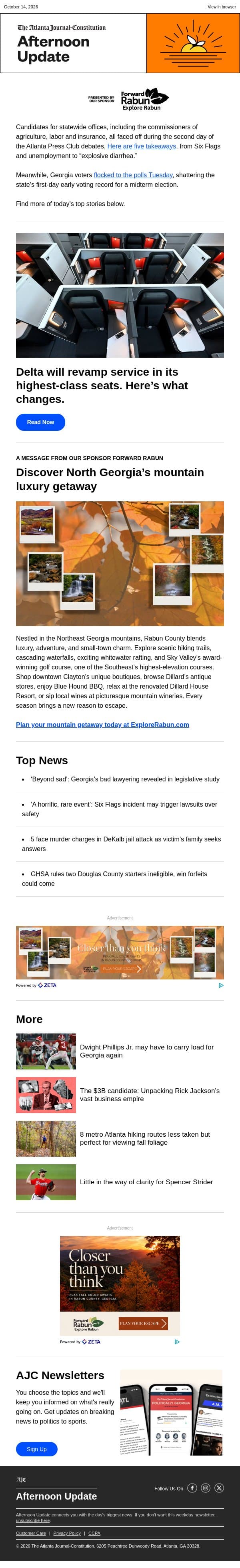 Afternoon Update: Georgia’s bad lawyering revealed in legislative study email from The Atlanta Journal-Constitution screenshot