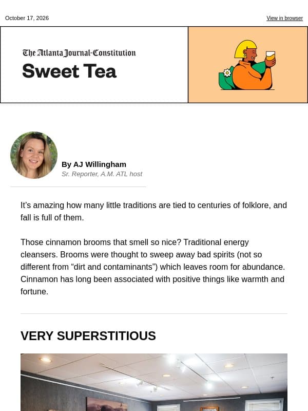 Sweet Tea: Witches, crafts email from The Atlanta Journal-Constitution