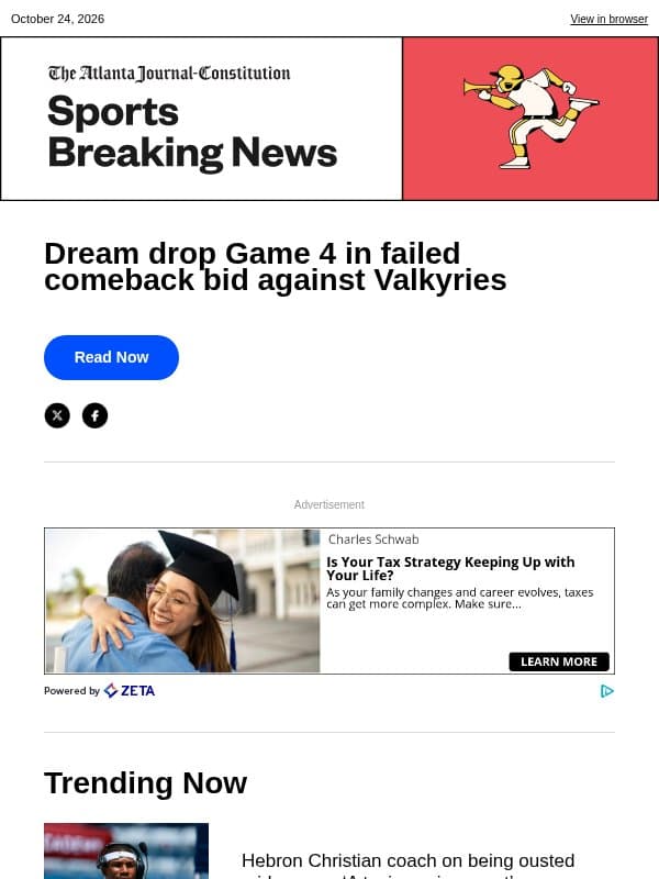 Dream drop Game 4 in failed comeback bid against Valkyries email from The Atlanta Journal-Constitution