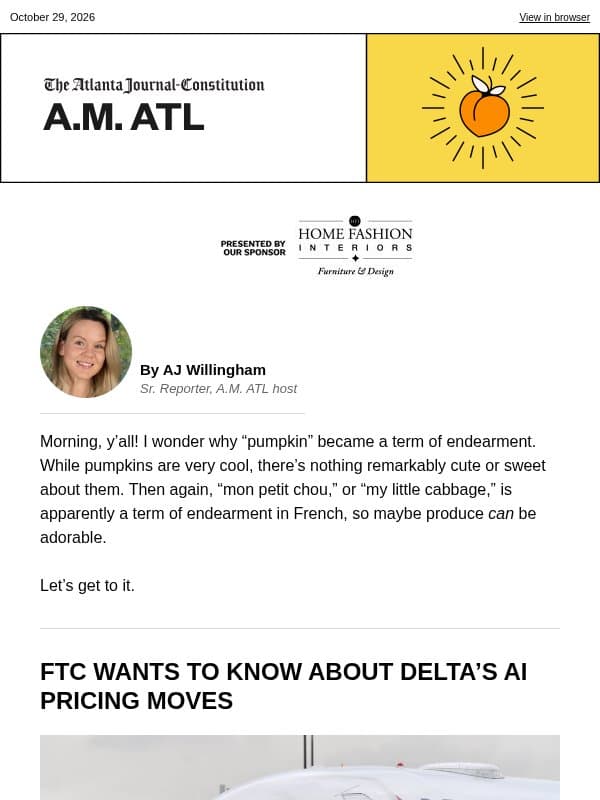 A.M. ATL: Price lines email from The Atlanta Journal-Constitution