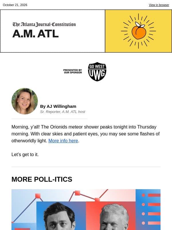 A.M. ATL: Booked and busy email from The Atlanta Journal-Constitution