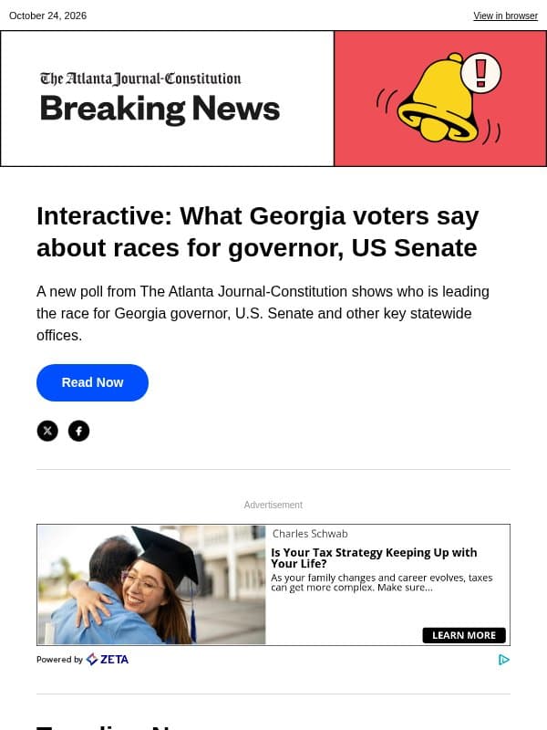 Interactive: What Georgia voters say about races for governor, US Senate email from The Atlanta Journal-Constitution