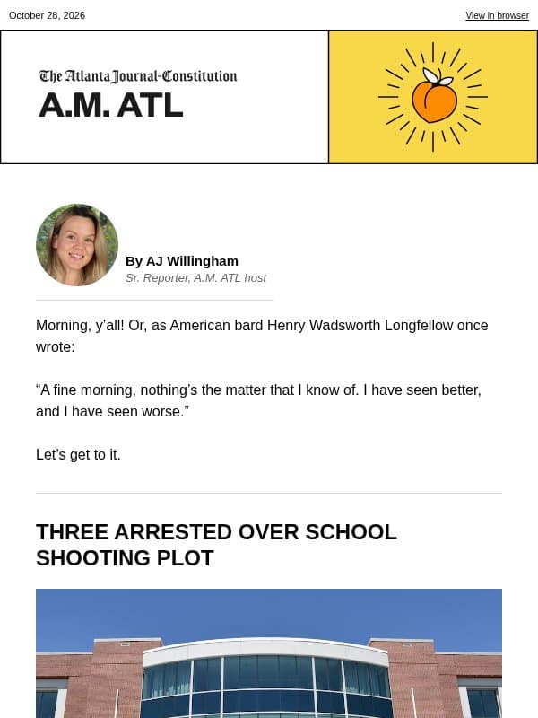 A.M. ATL: Going up email from The Atlanta Journal-Constitution