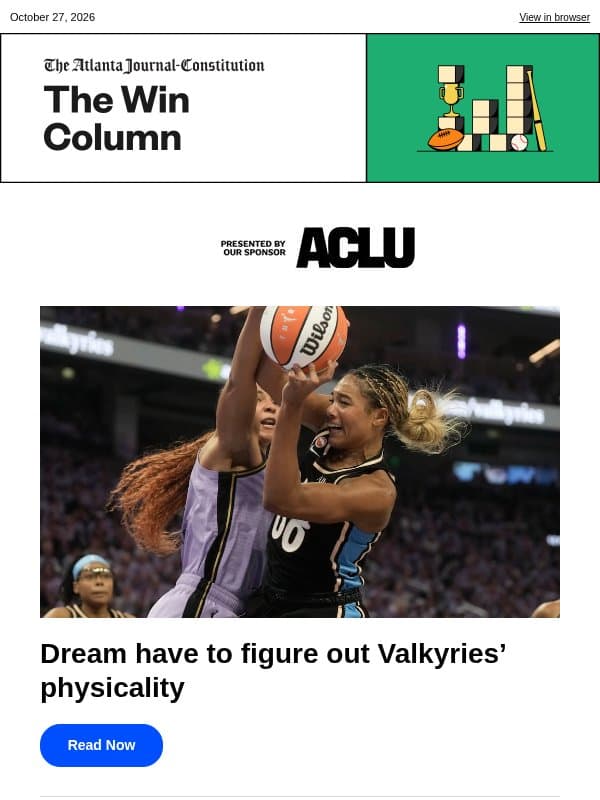 Dream now face a make-or-break matinee email from The Atlanta Journal-Constitution
