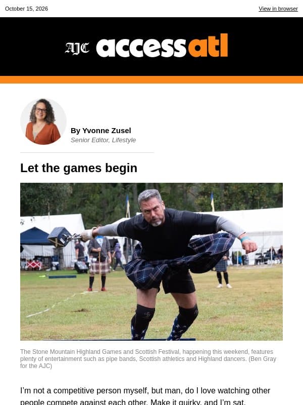 Let the games begin email from The Atlanta Journal-Constitution