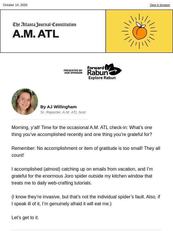 A.M. ATL: Bad law email from The Atlanta Journal-Constitution