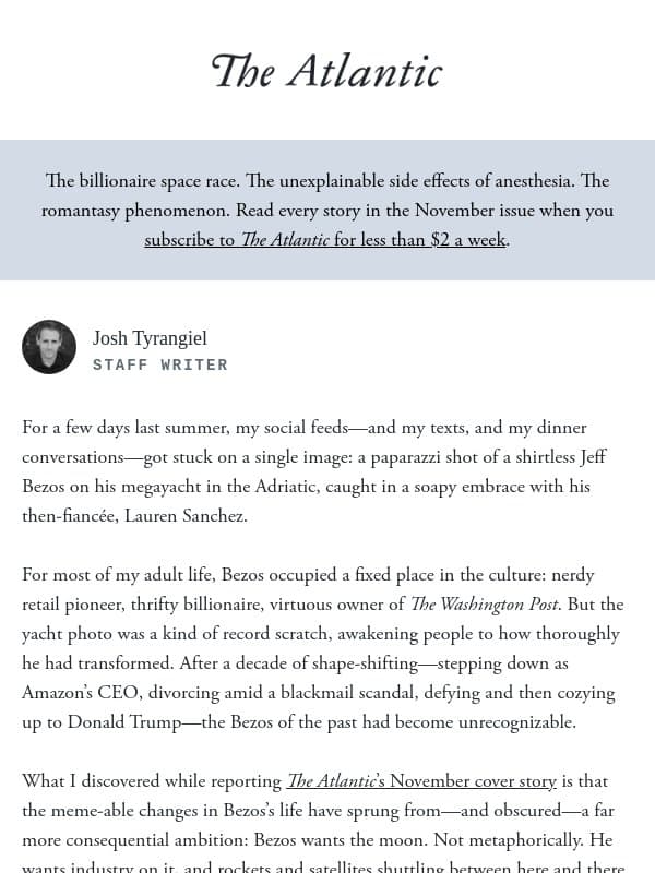 Choose your overlord: Musk vs. Bezos email from The Atlantic