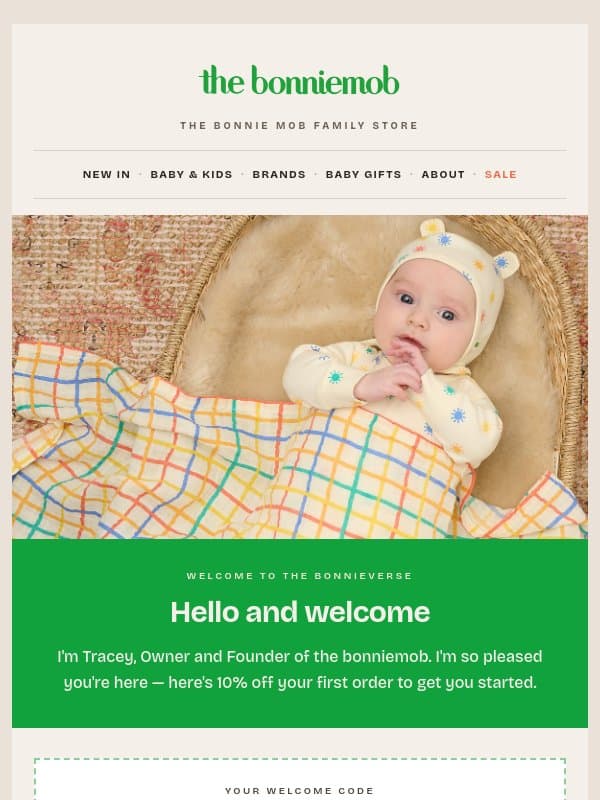 Welcome to the Bonnieverse🍏 email from The Bonnie Mob