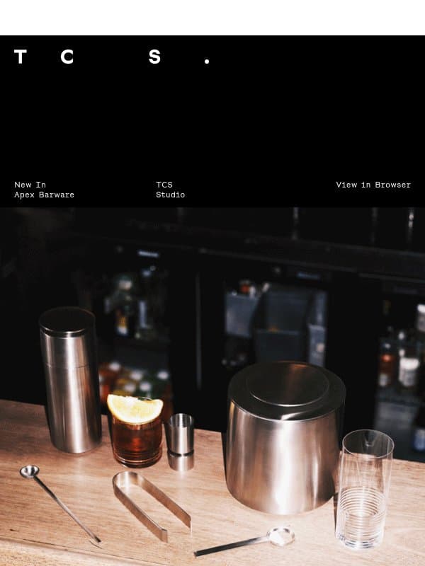New In | Apex Barware email from The Conran Shop
