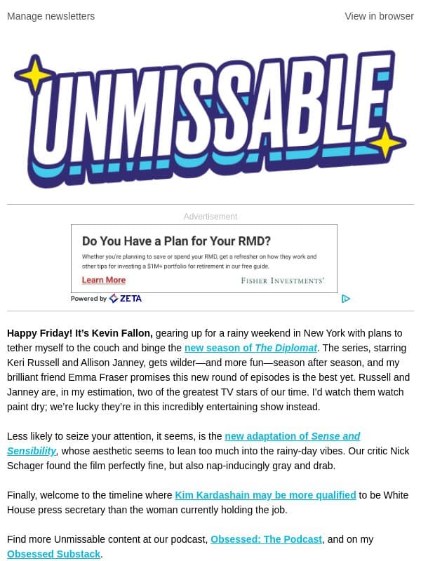 The Best Show on Netflix Returns With a Bang email from The Daily Beast