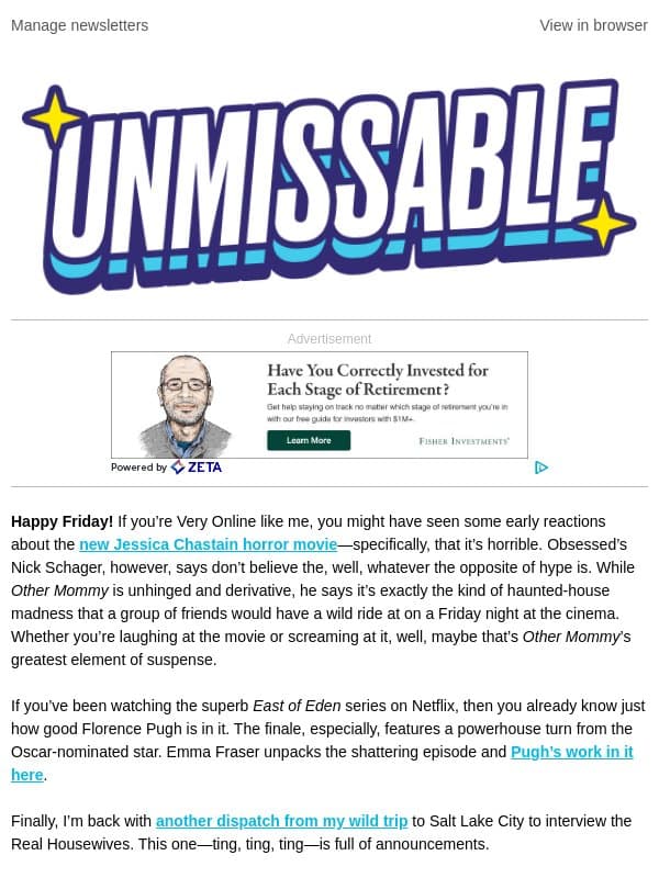 Oscar Winner’s Horror Tour de Force Is Absolutely Insane email from The Daily Beast