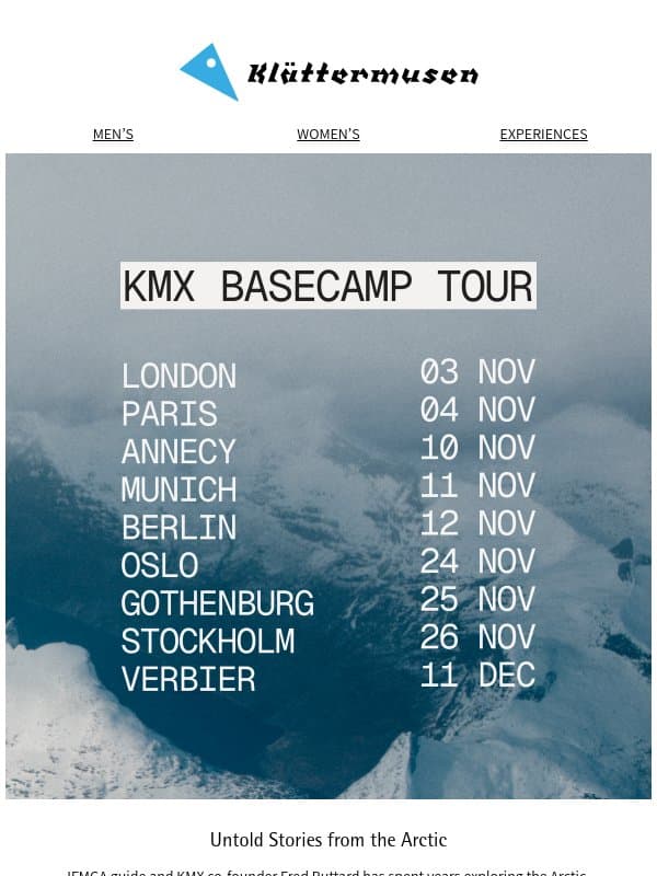 KMX Basecamp Tour: Untold Stories from the Arctic email from The Darkroom