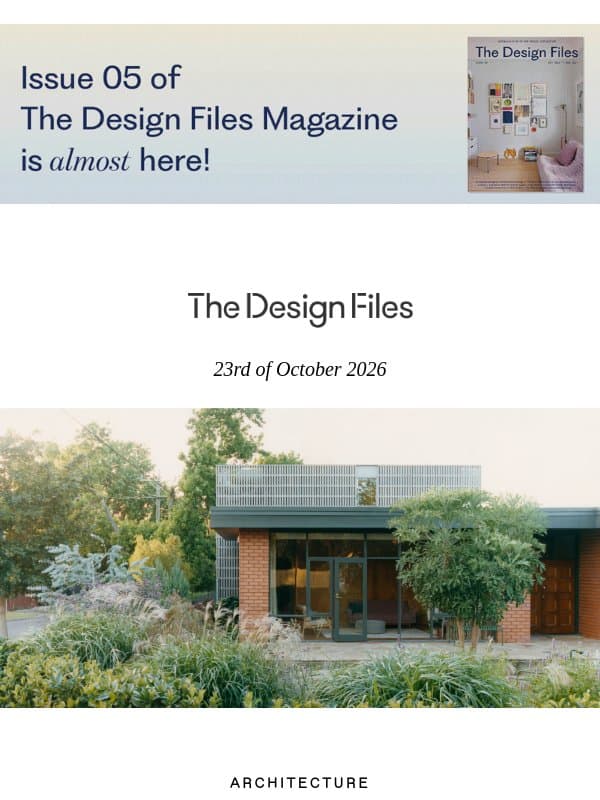 The Design Files Daily - How A Breezeblock Tower Reimagined This Modest Mid-Century House email from The Design Files