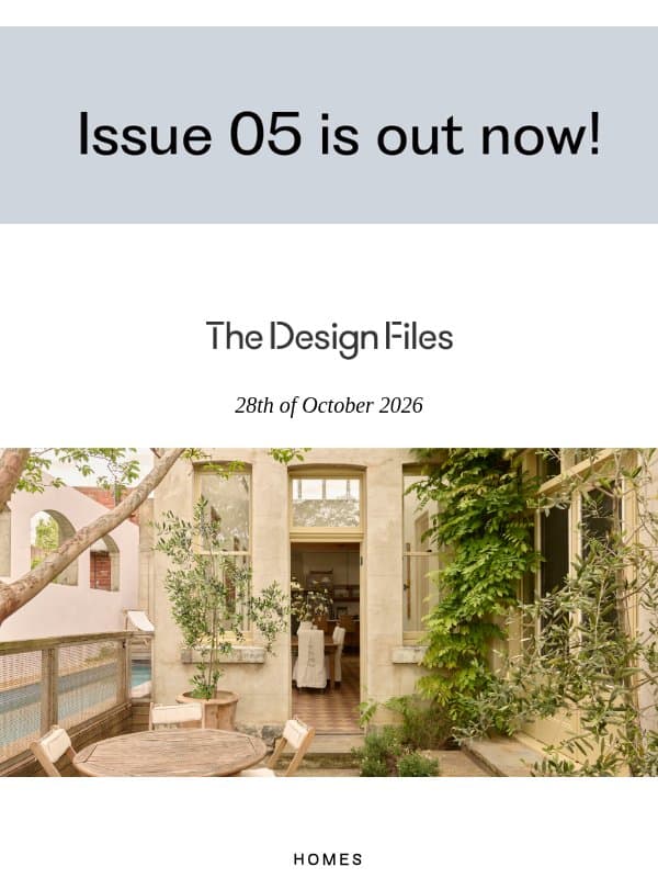 The Design Files Daily - An Artist’s Mediterranean-Inspired Home In The Heart Of Fitzroy email from The Design Files