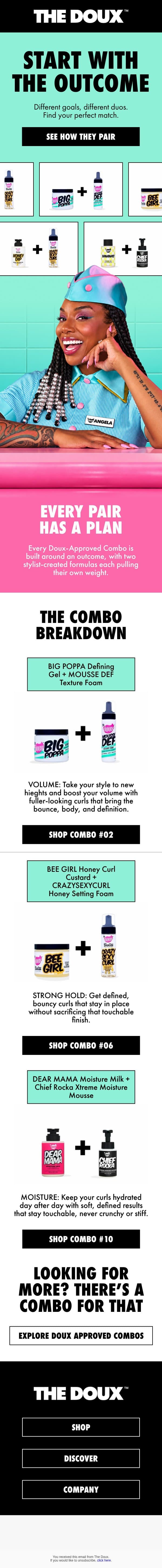 One’s Good. Together? Even Better. email from The Doux screenshot