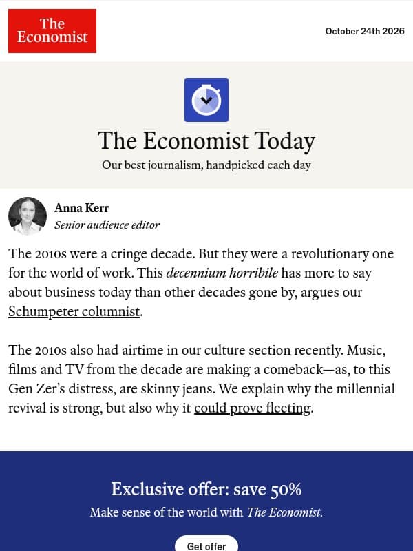 How the 2010s remade business email from The Economist