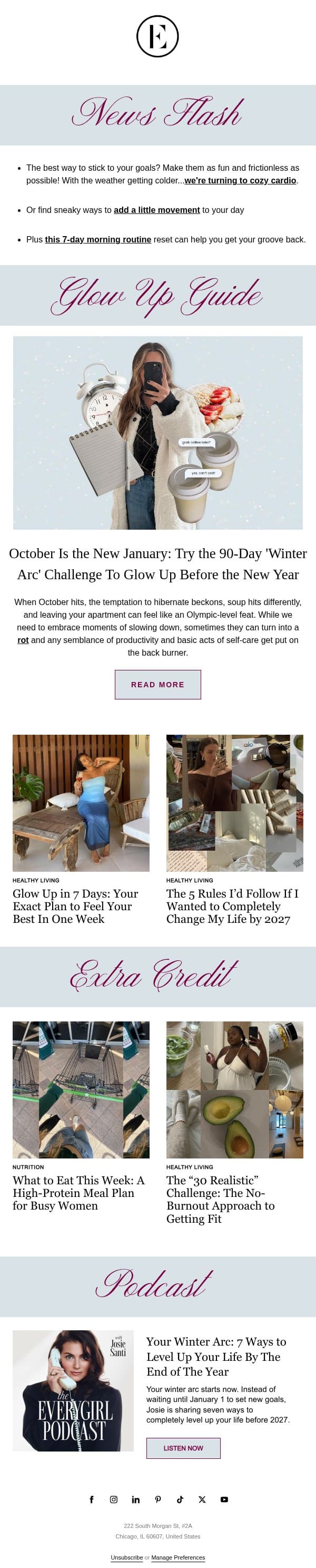 october is the new january? 🤔 email from The Everygirl screenshot