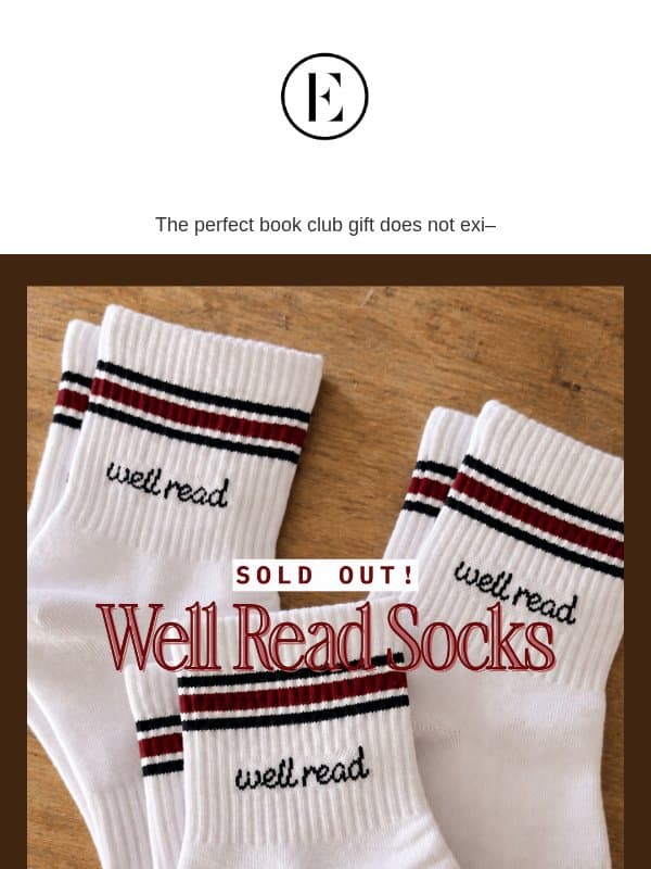 Your book club called. They all want these. email from The Everygirl